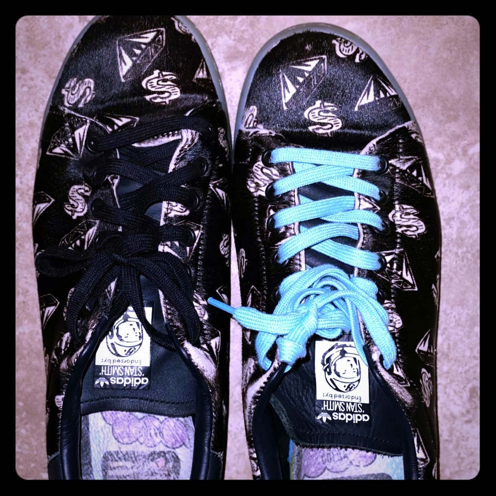 Pharrell Williams adidas Stan Smith longhair shoes
